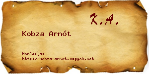 Kobza Arnót névjegykártya